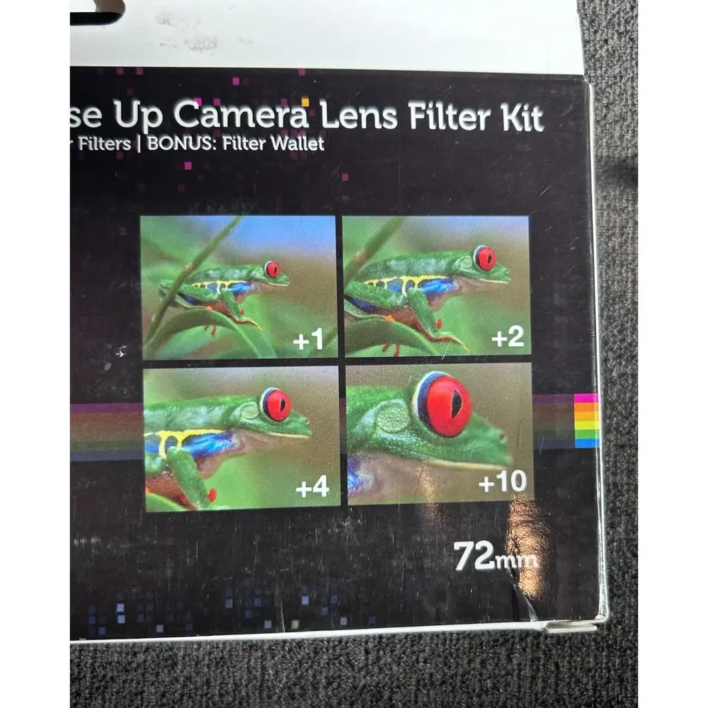 Polaroid 58mm 4-Piece Close Up Camera Lens Kit Diopter Filters +1 +2 +4 +10 NEW
